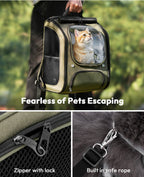 Pecute Bubble Cat Backpack Carrier Large Space Ergonomic 3D Design Breathable & Shaded