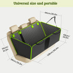 Pecute 2-in-1 Dog Car Seat Cover for Back Seat Transform to Passenger Mode