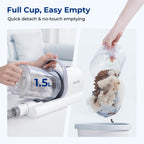Pecute 4-in-1 Pet Grooming Vacuum Kit with Clipper Brush