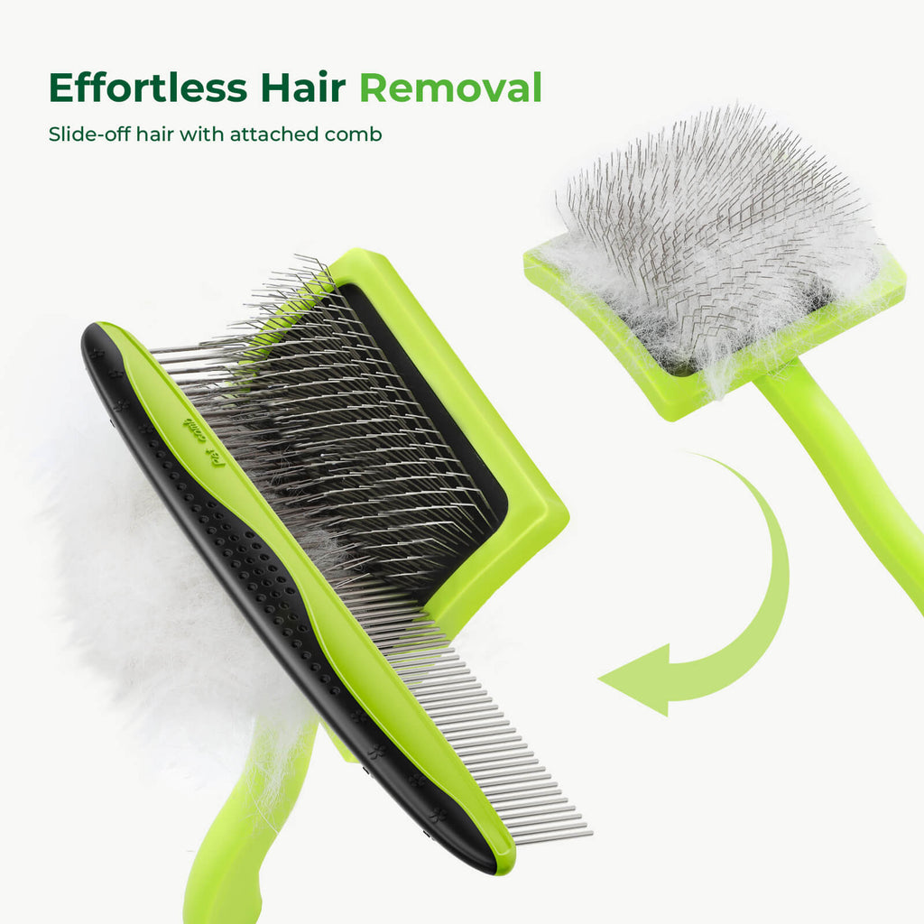 Pecute Professional Slicker Brush for Dogs & Pet Comb Grooming Dog Brush