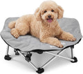 Pecute ELevated Pet Bed with Cooling Mat Cat Cooling Bed Built with 360° Breathable Mesh