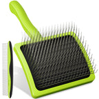Pecute Professional Slicker Brush for Dogs & Pet Comb Grooming Dog Brush