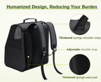 Pecute Trapezoidal Cat Carrier Pet Backpack